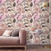 Tropical wallpaper exotic flowers, pink orchids
