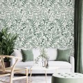Botanical wallpaper herbs and leaves