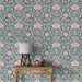 Vintage wallpaper leaves and flowers, William Morris