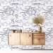 Nautical wallpaper fish Peel and stick removable accent wallpaper