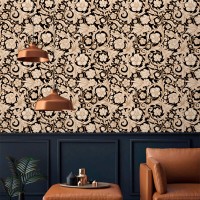 Vintage wallpaper elegant floral victorian style