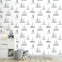 Wallpaper kids room, sailor nautical wallpaper nursery