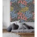 Colorful botanical floral wallpaper – nature-inspired design