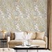 Floral wallpaper accent wall flowers