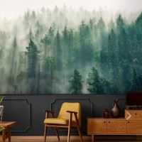 Forest wall mural nature landscape wallpaper
