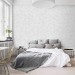 Gray linen look faux textile wallpaper minimalist