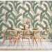 Large banana leaves wallpaper tropical design