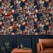 Dark vintage botanical wallpaper | Moths & Flowers