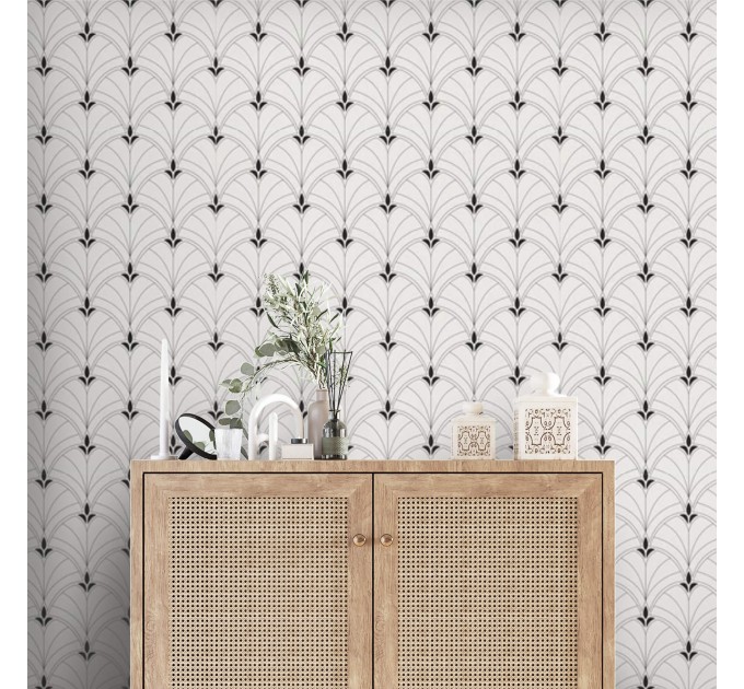 Minimalist wallpaper art deco Vintage elegant accent wallpaper