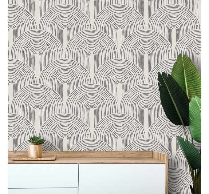 Minimalist wallpaper neutral, Abstract lines wallpaper