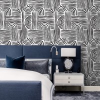 Abstract wallpaper black and white lines