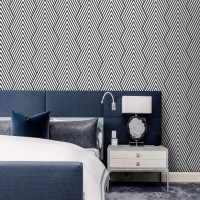 Black and white wallpaper geometric lines