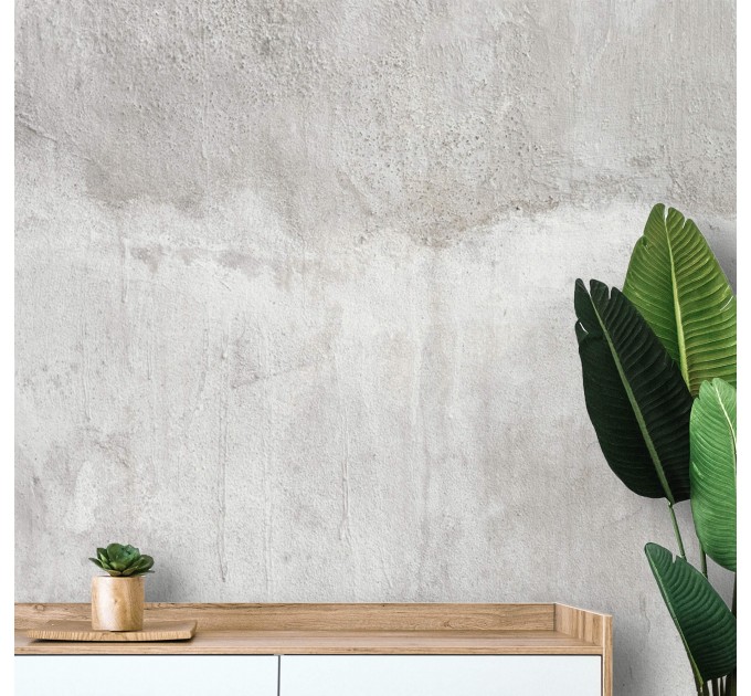 Concrete cement wallpaper mural, Grunge accent wall