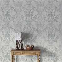 Damask elegant wallpaper Vintage wall covering