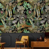 Bold tropical wallpaper – Jungle botanical wall covering