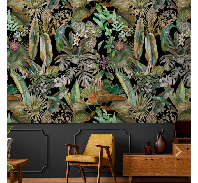 Bold tropical wallpaper – Jungle botanical wall covering