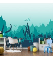 Kids wallpaper sea animals Underwater wall mural