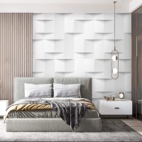 Modern wallpaper geometric 3D effect wall mural