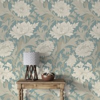 Vintage floral wallpaper, Victorian style