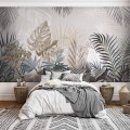 Tropical leaf wallpaper – Oversized botanical wall mural