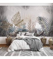 Tropical leaf wallpaper – Oversized botanical wall mural