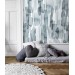 Abstract blue wallpaper watercolor paint strokes, minimalist style