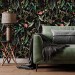 Moody floral wallpaper secret garden Leaves and flowers