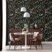Moody floral wallpaper secret garden Leaves and flowers