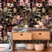Vibrant tropical wallpaper, exotic flowers and plants