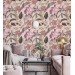 Tropical wallpaper exotic flowers, pink orchids