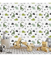 Dinosaur wallpaper kids boys room, Dino wall paper