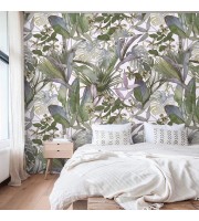 Tropical wallpaper watercolor palm leaves Tropical wallpaper watercolor palm leaves