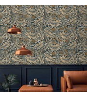 Vintage wallpaper botanical floral William Morris style Vintage wallpaper botanical floral William Morris style