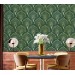 Art deco wallpaper fans green gold non metallic
