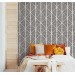 Black and white geometric wallpaper Abstract wall covering