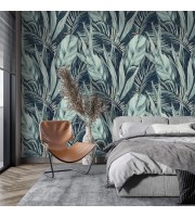 Botanical wallpaper large scale tropical leaves Botanical wallpaper large scale tropical leaves