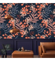 Dark botanical wallpaper herbs and wildflowers Dark botanical wallpaper herbs and wildflowers