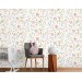 Floral nursery wallpaper watercolor pastel flowers