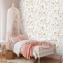 Floral nursery wallpaper watercolor pastel flowers
