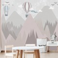 Girls room mountains wall mural Nursery wallpaper