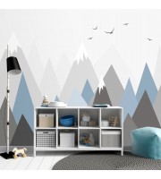 Mountains wall mural kids room nursery wallpaper