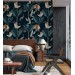 Wallpaper tigers and birds in dark jungle