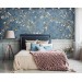 Chinoiserie wallpaper with birds, blooming tree wall mural