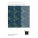 Dark blue botanical wallpaper Accent wall covering