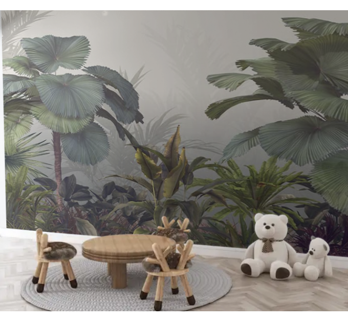 Tropical landscape wallpaper Jungles wall mural