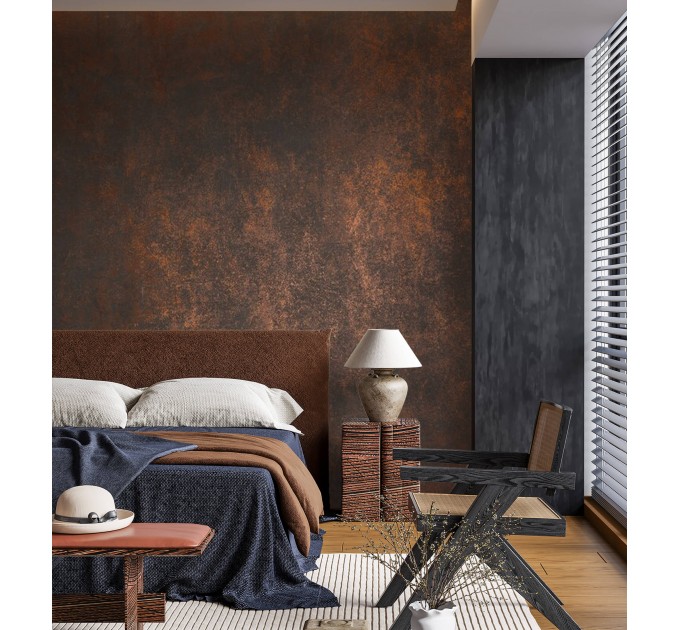 Rusty metal wallpaper, loft grunge style wall mural