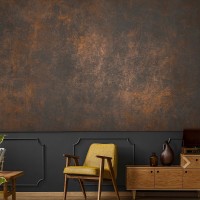 Rusty metal wallpaper, loft grunge style wall mural