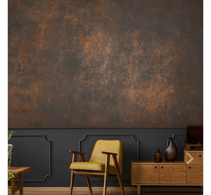 Rusty metal wallpaper, loft grunge style wall mural