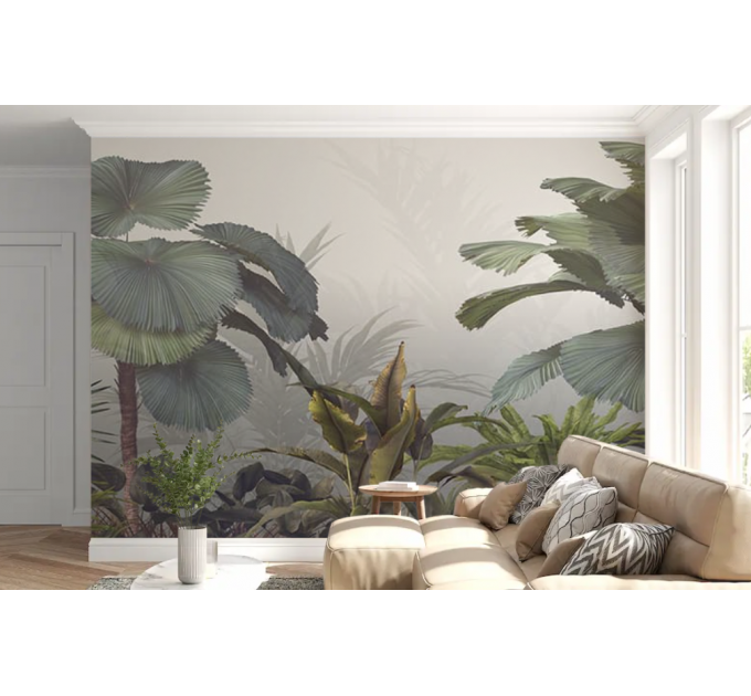 Tropical landscape wallpaper Jungles wall mural