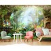 Fairy forest wallpaper, nursery decor magic woodland